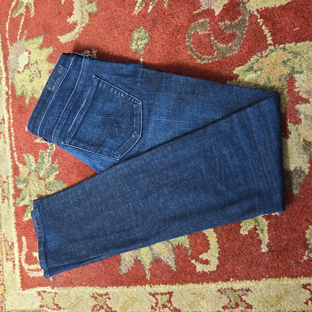 AG Aubrey Skinny Straight dark wash denim jeans